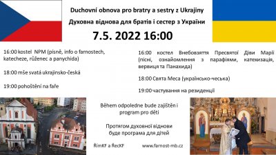 Duchovní obnova pro bratry a sestry z Ukrajiny